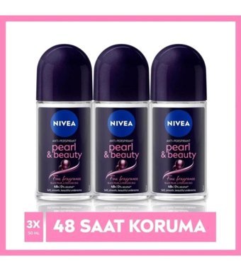 Nivea Pearl&beauty Fine Fragrance Roll-On Kadın Deodorant 3x50 ml
