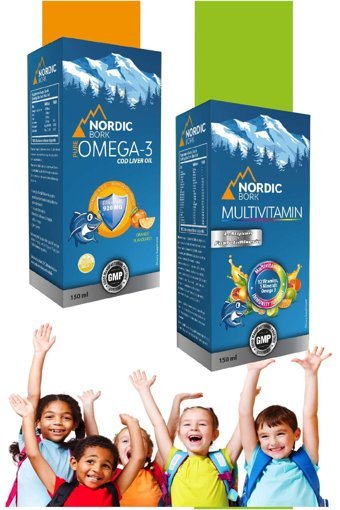 Nordıc Bork Omega-3 Aromalı Çocuk - Yetişkin Vitamin 150 ml