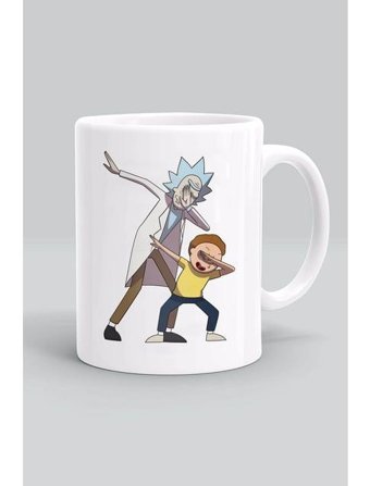 Nubilum Rick And Morty Baskılı Hediyelik Beyaz Seramik Kupa