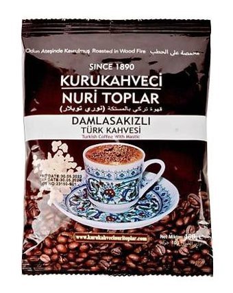 Nuri Toplar Damla Sakızlı Orta Kavrulmuş Türk Kahvesi 300x100 gr