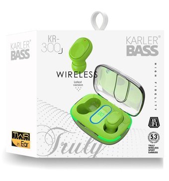 Karler Bass Kr-300 Kulak İçi Kablosuz Bluetooth Kulaklık Yeşil
