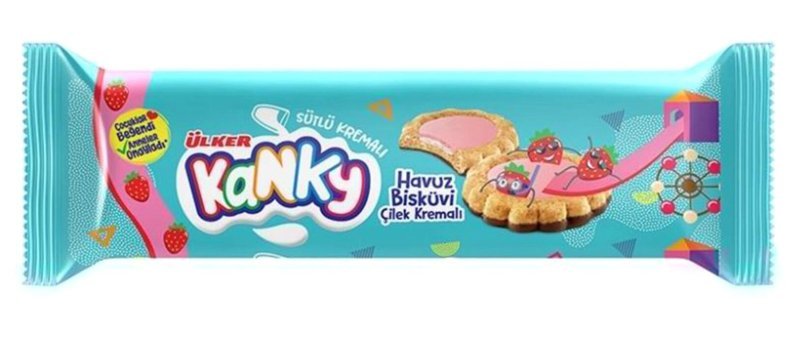 Ülker Kanky Çilek Kremalı Bisküvi 84 gr