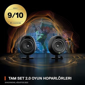 Steelseries Arena 3 Bluetooth Hoparlör Siyah