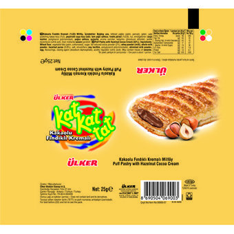 Ülker Kat Kat Tat Fındıklı Gofret 12x 25 gr