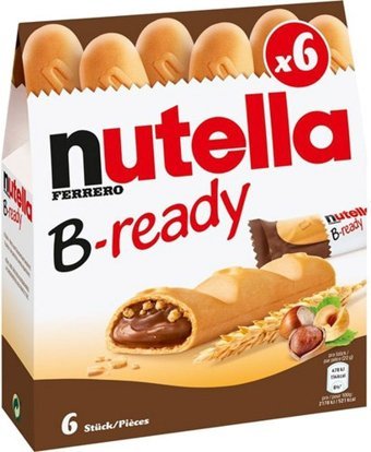 Nutella B-Ready Sütlü Çikolatalı Gofret 6x132 gr