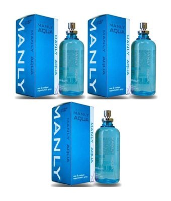 Manly Aqua EDC Erkek Parfüm 3x125 ml
