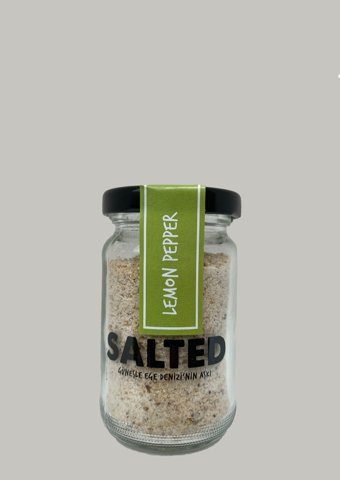 Salted Goods Lemon Pepper İyotlu Toz Deniz Tuzu Kavanoz 70 gr