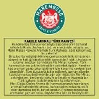 Mare Kakuleli Orta Kavrulmuş Türk Kahvesi 250 gr