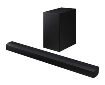 Samsung HW-B450 300 W Harici Subwooferlı Kablosuz-Kablolu Bluetoothlu Dolby Atmos 2.1 Soundbar Siyah