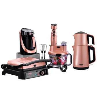 Stilevs Rosy Premium 4'lü Elektronik Çeyiz Seti Rose
