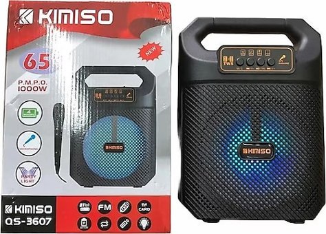 Kimiso QS-3607 Bluetooth Hoparlör Siyah