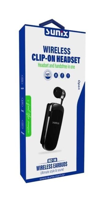 Sunix Blt-38 Kulak İçi Kablosuz Bluetooth Kulaklık Siyah