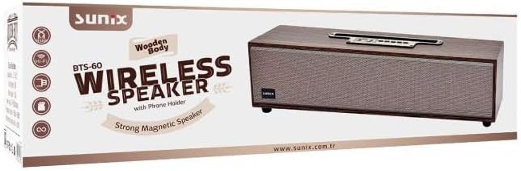 Sunix BTS-60 Bluetooth Hoparlör Kahverengi