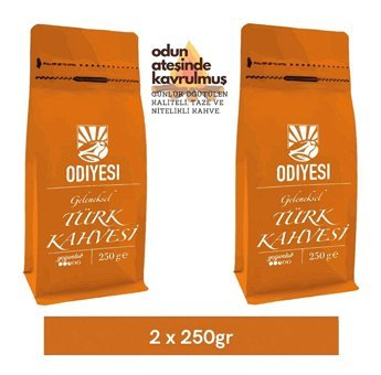 Odiyesi Sade Orta Kavrulmuş Türk Kahvesi 2x250 gr