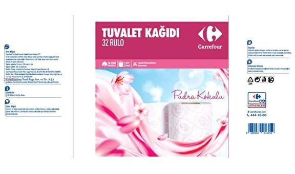 Carrefour Pudra Kokulu 2 Katlı 32'li Rulo Tuvalet Kağıdı