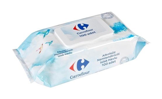 Carrefour 100 Yaprak Islak Mendil
