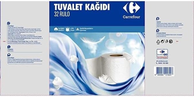 Carrefour 2 Katlı 32'li Rulo Tuvalet Kağıdı
