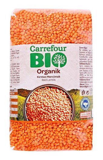 Carrefour Bio Organik Kırmızı Mercimek 1 kg