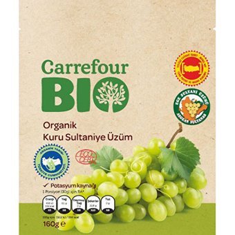 Carrefour Bio Organik Üzüm 160 gr