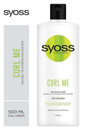 Syoss Curl Me Bukle Belirginleştirici Soya Proteini Saç Kremi 500 ml