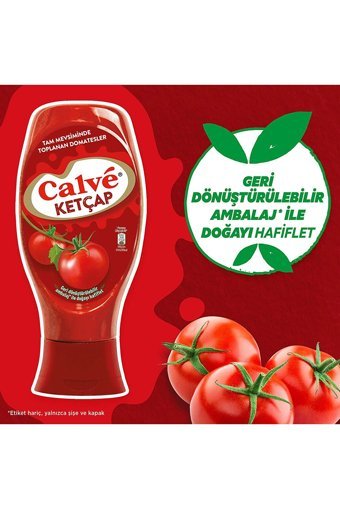 Calve Acısız Ketçap 3x400 gr