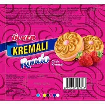 Ülker Rondo Çilekli Bisküvi 24x61 gr