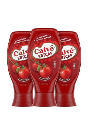 Calve Acısız Ketçap 3x400 gr