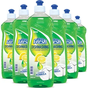 Ultra Fresh Limon Kokulu El Bulaşık Deterjanı 6x500 ml