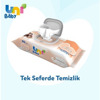 Uni Baby Aile 90 Yaprak 4'lü Paket Islak Mendil