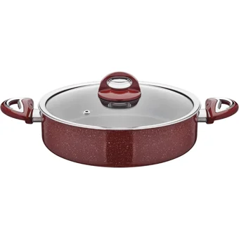Taç Titan 22 cm Granit Basık Tencere
