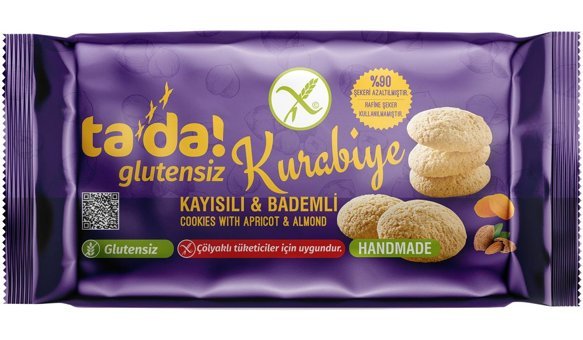 Tada Glutensiz Bademli Kayısılı Bisküvi 75 gr