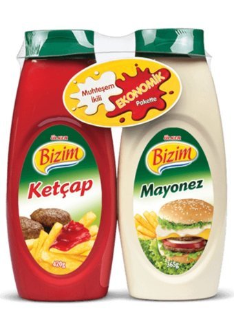 Ülker Bizim Acısız Ketçap 420 gr + Mayonez 330 gr