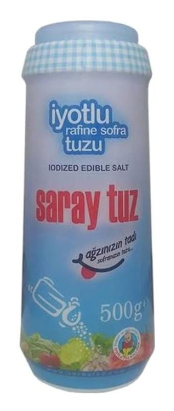 Saray Tuz İyotlu Toz Tuz Kutu 500 gr