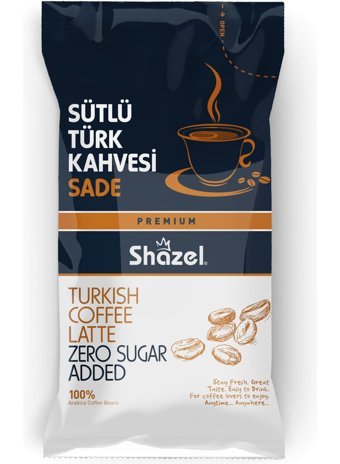 Shazel Sütlü Sade Türk Kahvesi 3x12x9 gr