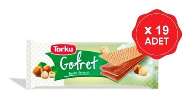 Torku Fındıklı Gofret 19x142 gr
