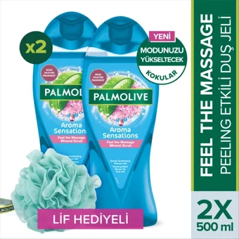 Palmolive Aloe Vera Ölü Deniz Tuzu Su Nanesi Duş Jeli 2x500 ml