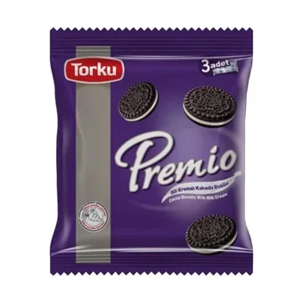 Torku Premio Kakaolu Kremalı Bisküvi 8x258 gr