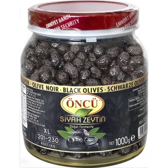 Öncü Siyah Zeytin Kavanoz Pet 1 kg