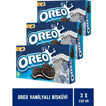 Oreo Original Vanilyalı Bisküvi 3x220 gr