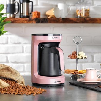 Schafer Kahvecim S 1 Hazneli 4 Fincan Sütlü Kahve Yapan Rose Gold Türk Kahvesi Makinesi