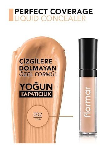 Flormar Stay Perfect 002 Light Göz Altı ve Yüz Likit Fırça Kapatıcı