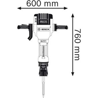 Bosch GSH 27 VC 2000 W 1000 darbe/dk 29.5 kg Aküsüz Elektrikli Kırıcı Delici Matkap