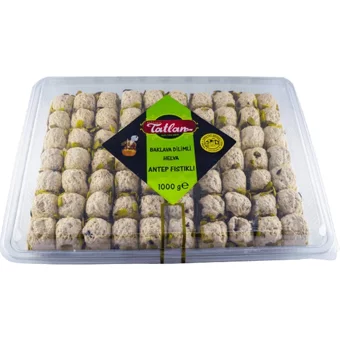 Tatlan Mini Baklava Dilimi Tahinli Antep Fıstıklı Helva 1 kg