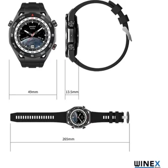 Winex Watch SK4 Ultimate Akıllı Saat Siyah