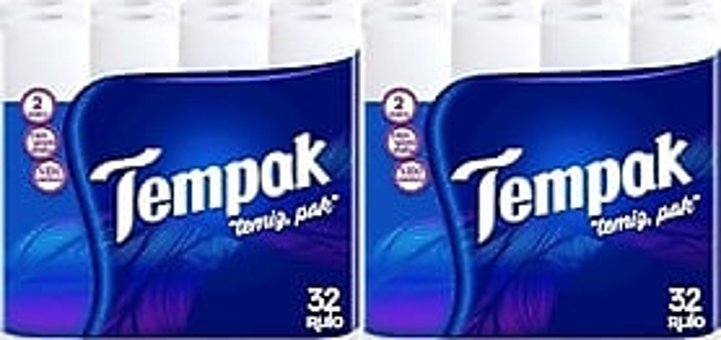 Tempak 2 Katlı 64'lü Rulo Tuvalet Kağıdı