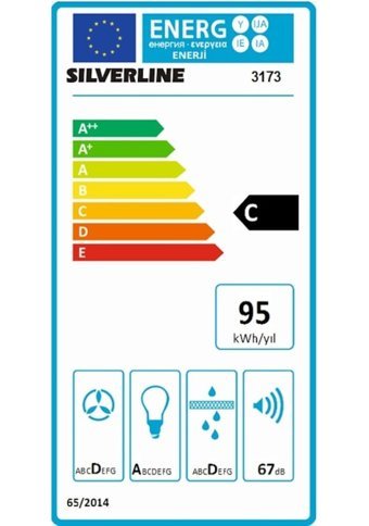 Silverline 3173 Quadro İnox Tavan Tipi Davlumbaz