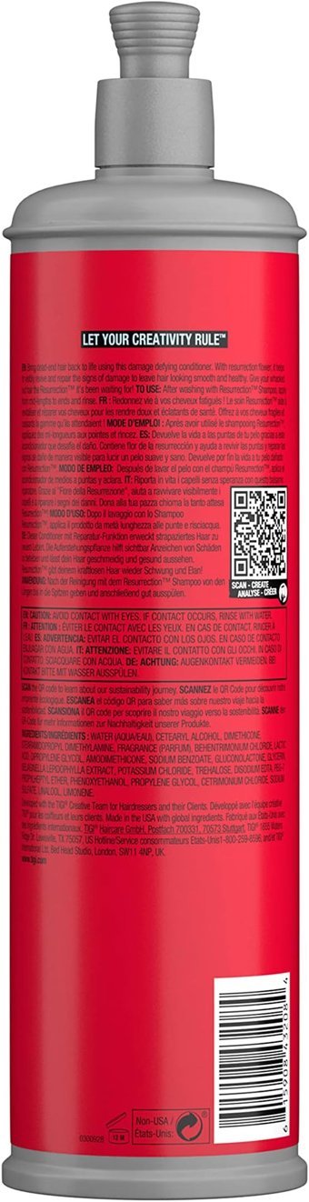 Tigi Bed Head Resurrection Onarıcı Saç Kremi 600 ml