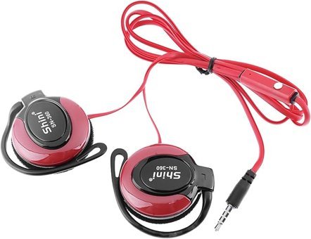 Tignapoo Shını Sn-360 Çengelli Kablolu Bluetooth Kulaklık Kırmızı