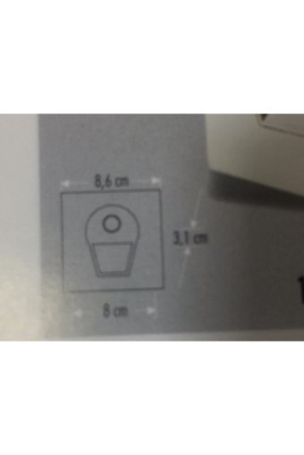 Cata Ct 5170 Plastik Tekli Başlık Kare Gömme Led Spot Armatür Mavi