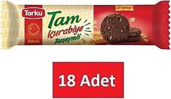 Torku Tam Ruşeymli Kakaolu Bisküvi 18x90 gr